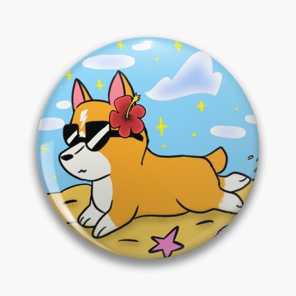 Item preview, Beach corgi designed and sold by Starmiaofairy.