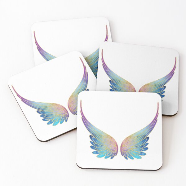 Item preview, Teal, Purple, and Blue Gold Lined Wings designed and sold by Lori P.