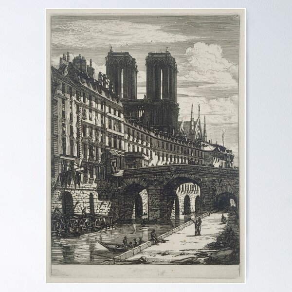 Item preview, Le Petit Pont by Charles Meryon designed and sold by Amanda1775.