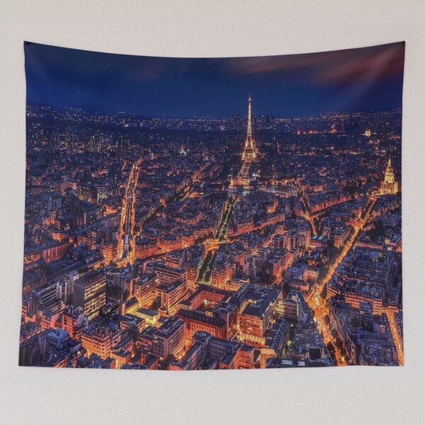 Item preview, paris france eiffel tower night city designed and sold by nature scenerys.