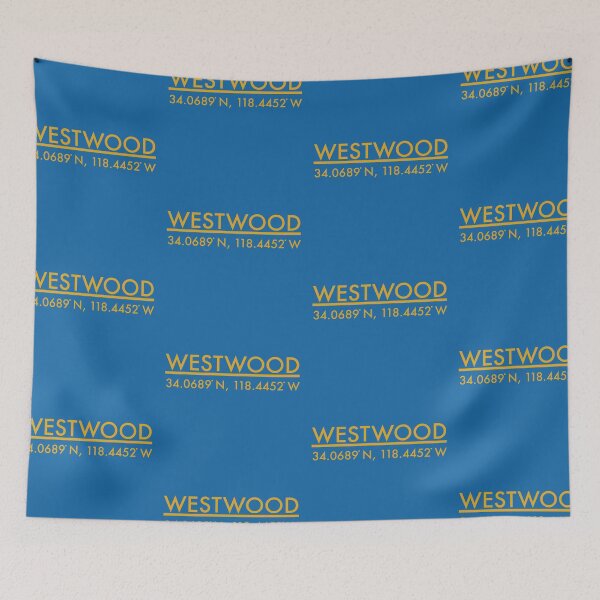 Item preview, Gold Westwood Coordinates on Blue designed and sold by Rocket-To-Pluto.