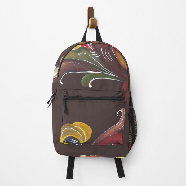 Item preview, Fabulous rosemaling design on a dark brown background designed and sold by Amalzaki.