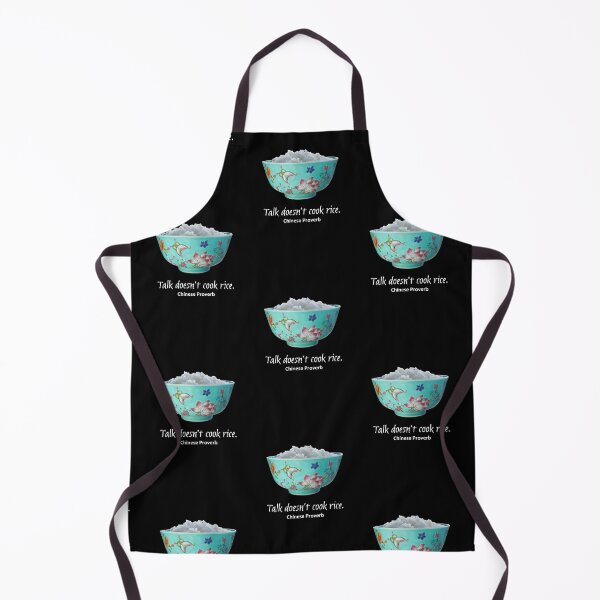 Item preview, Talk Doesn't Cook Rice - Chinese Proverb designed and sold by MHen.