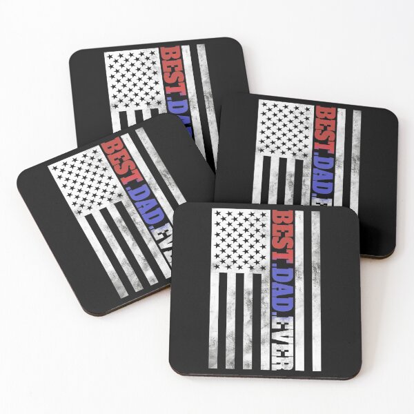 Item preview, Best Dad Ever with us american flag designed and sold by Mixture-DESIGN.