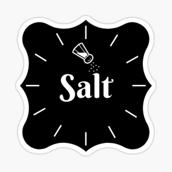 salt kitchen label Sticker