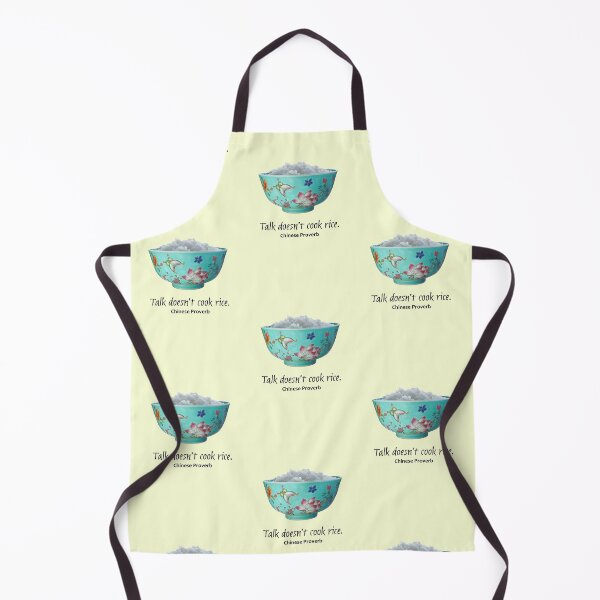 Item preview, Talk Doesn't Cook Rice - Chinese Proverb designed and sold by MHen.