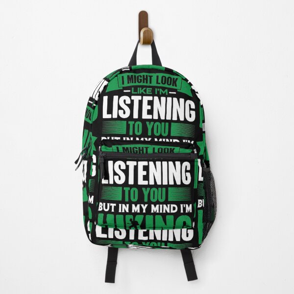Item preview, I Look Like I'm Listening But In My Mind I'm Hiking | Take A Hike designed and sold by GravitiTees.