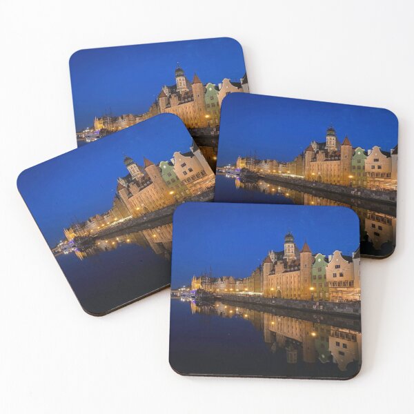 Item preview, Gdansk waterfront at night. designed and sold by Dubage603.