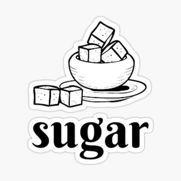 sugar label Sticker
