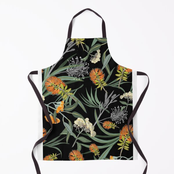 Item preview, Botanical Australian natives flora, orange, pattern, boho, banksia designed and sold by chrissyink.
