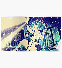 Miku's City Light Poster