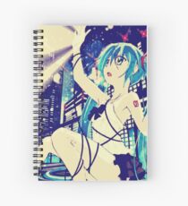 Miku's City Light Spiral Notebook
