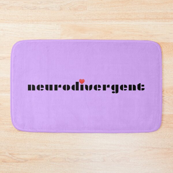 Item preview, neurodivergent with heart stencil designed and sold by CatsMeowDesigns.