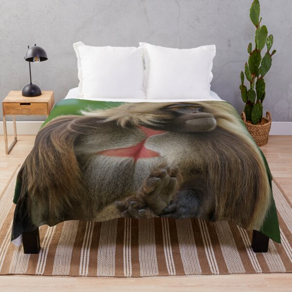 Item preview, Gelada Sitting In The Wind designed and sold by rawshutterbug.