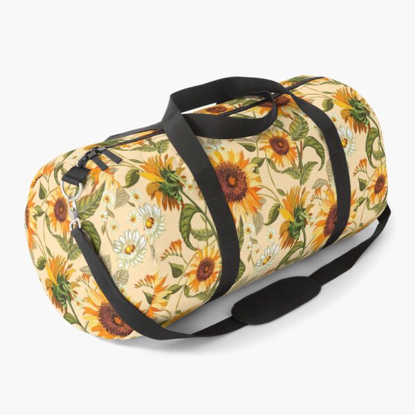 Item preview, Sunflowers 70s vintage golden retro pattern, yellow and orange flowers designed and sold by chrissyink.