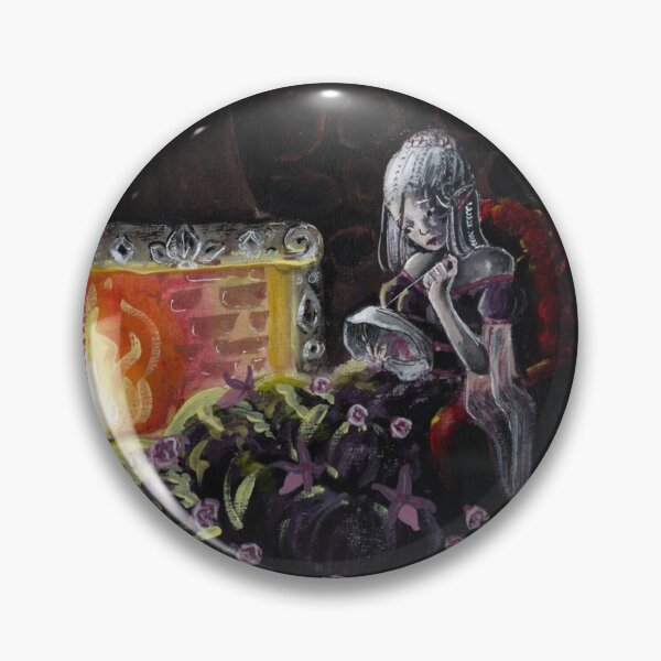 Item preview, Embroidering elfe by the fire designed and sold by Adca-art.
