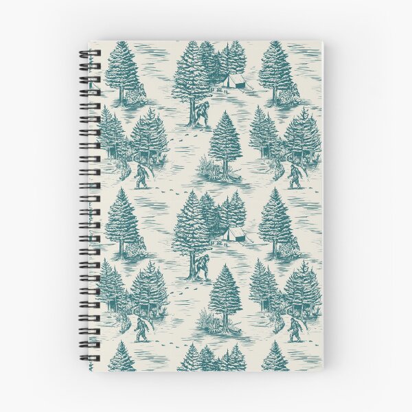 Item preview, Bigfoot / Sasquatch Toile de Jouy in Teal designed and sold by somecallmebeth.