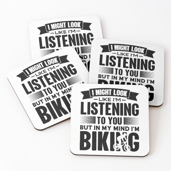 Item preview, I Look Like I'm Listening But In My Mind I'm Biking designed and sold by GravitiTees.