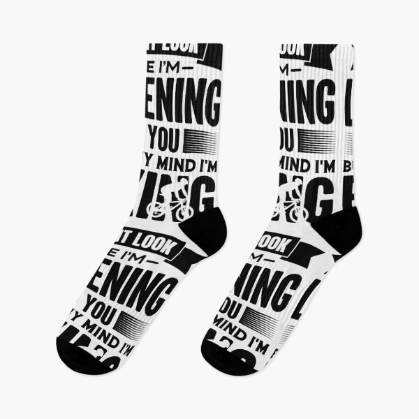 Item preview, I Look Like I'm Listening But In My Mind I'm Biking designed and sold by GravitiTees.