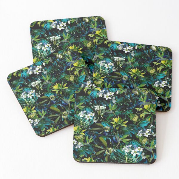 Item preview, Jungle dark, moody forest, greens, tropical, palm leaves, designed and sold by chrissyink.