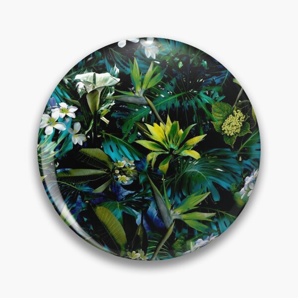 Item preview, Jungle dark, moody forest, greens, tropical, palm leaves, designed and sold by chrissyink.