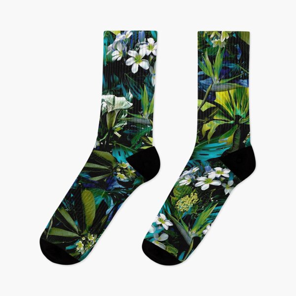 Item preview, Jungle dark, moody forest, greens, tropical, palm leaves, designed and sold by chrissyink.