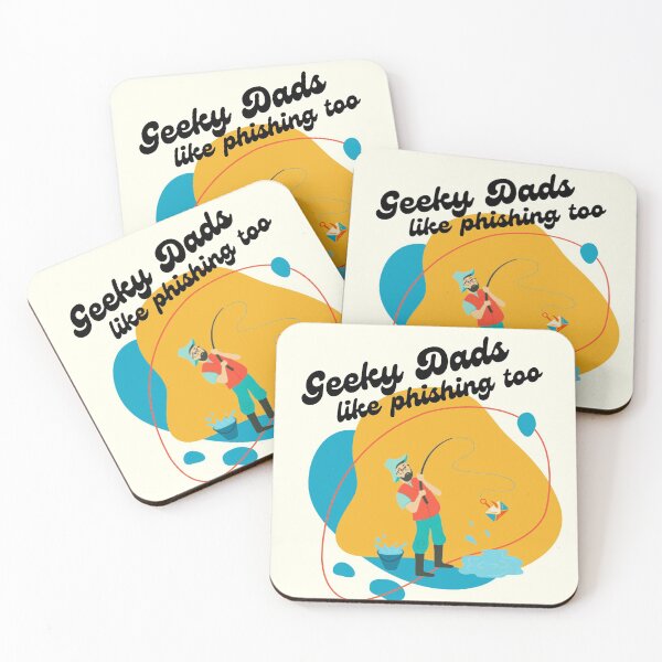 Item preview, "Geeky Dads like Phishing Too" | Geek Father's Day Fish Pun Design designed and sold by GeekFlex.
