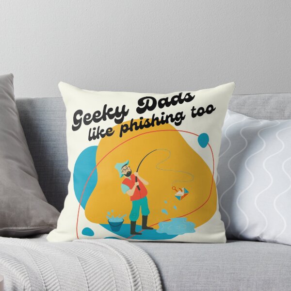 Item preview, "Geeky Dads like Phishing Too" | Geek Father's Day Fish Pun Design designed and sold by GeekFlex.