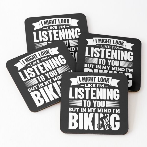 Item preview, I Look Like I'm Listening But In My Mind I'm Biking | Hitting The Bike Trails designed and sold by GravitiTees.