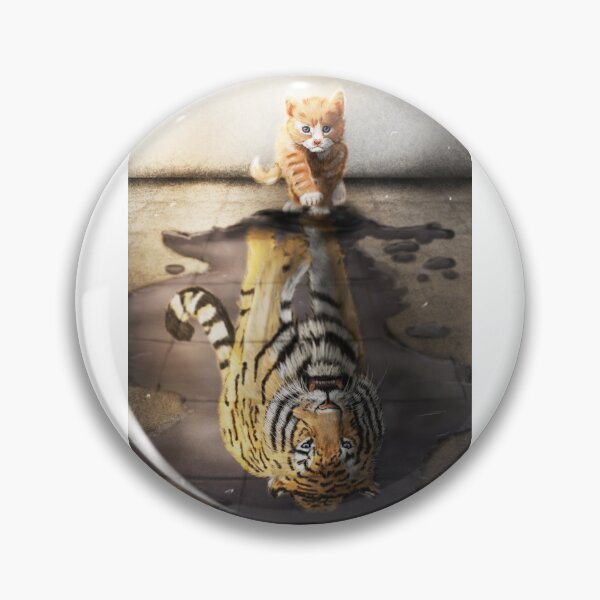 Item preview, Cat Tiger Mirror designed and sold by lehnhattien.