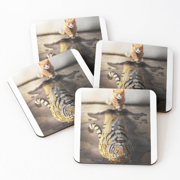 Item preview, Cat Tiger Mirror designed and sold by lehnhattien.