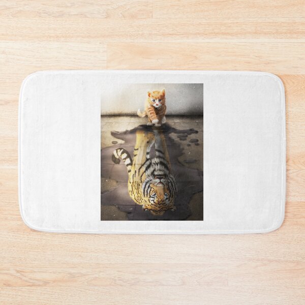 Item preview, Cat Tiger Mirror designed and sold by lehnhattien.