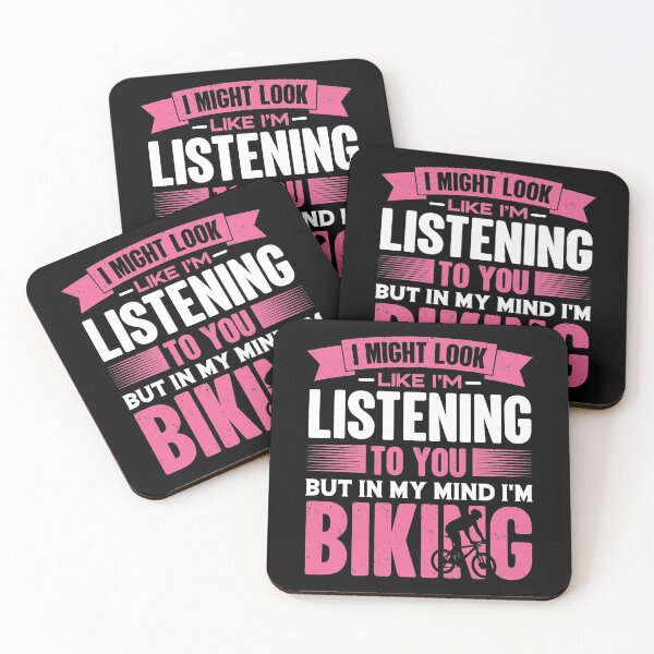 Item preview, I Look Like I'm Listening But In My Mind I'm Biking | Bike Paths designed and sold by GravitiTees.
