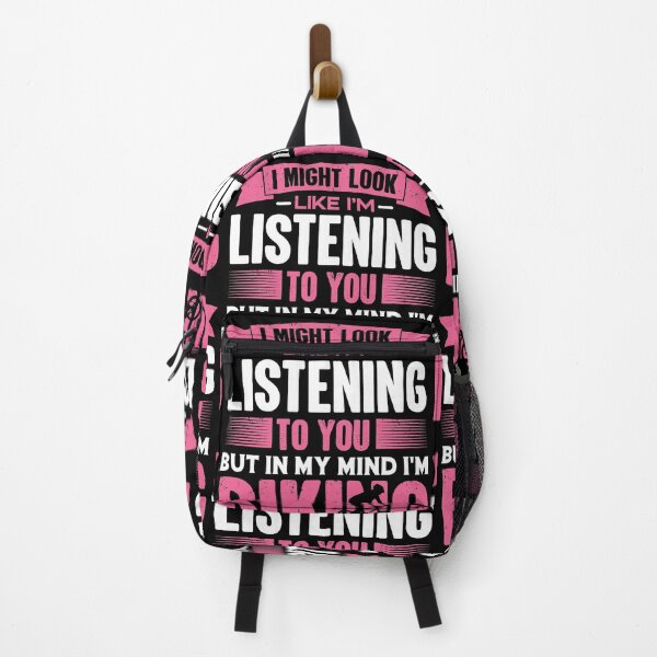Item preview, I Look Like I'm Listening But In My Mind I'm Biking | Bike Paths designed and sold by GravitiTees.