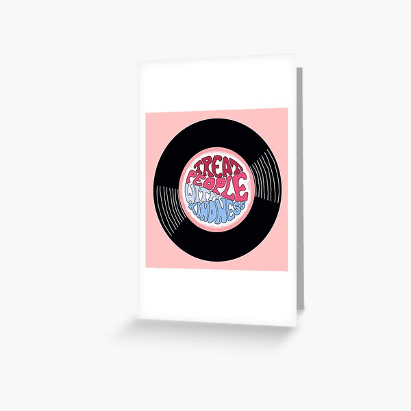 Vinyl - Harry Styles Treat People With Kindness  Greeting Card
