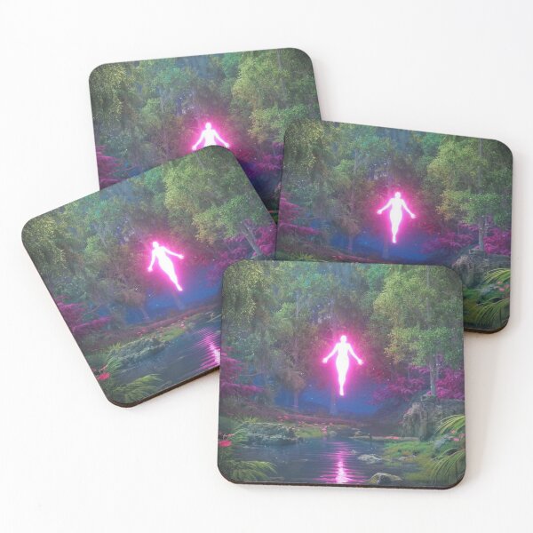 Item preview, glowing person in a forest designed and sold by felixsshop.