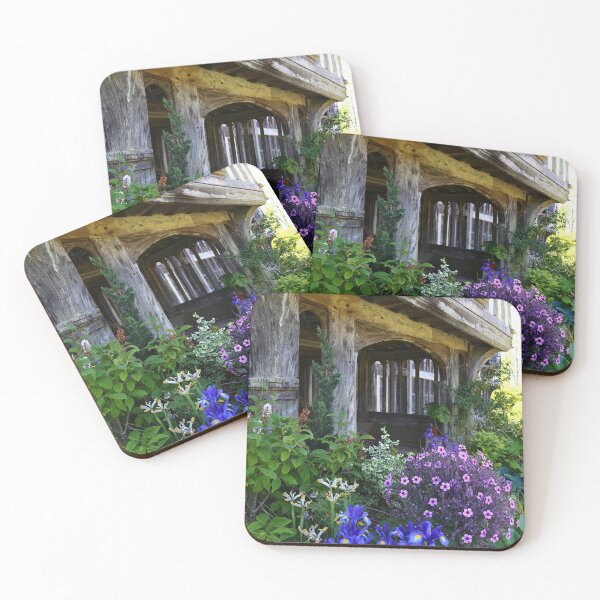 Item preview, English country garden by Tudor house doorway designed and sold by photoslot.