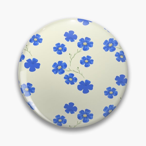 Item preview, Blue watercolor flowers pack- beautiful flowers on beige background designed and sold by Amalzaki.