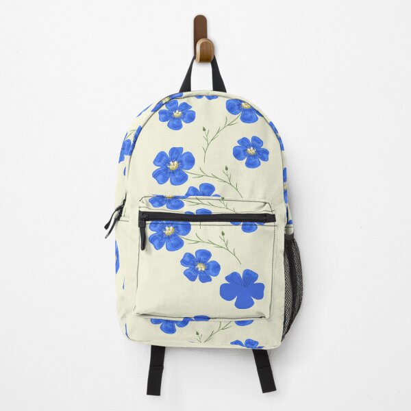 Item preview, Blue watercolor flowers pack- beautiful flowers on beige background designed and sold by Amalzaki.
