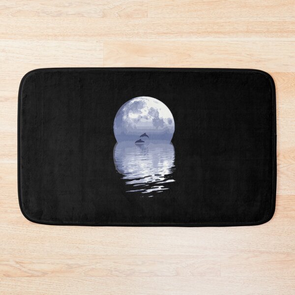 Item preview, Night Ocean Beauty With Dolphins designed and sold by hinettiker.