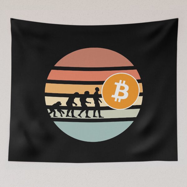 Item preview, Evolution of man towards Bitcoin designed and sold by Cheerocki.