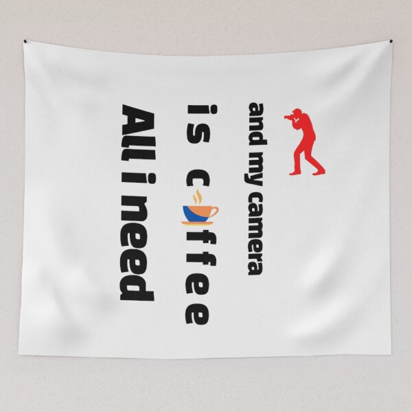 Item preview, All i need is coffee and my camera. designed and sold by Cherish8257.