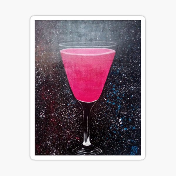 Pink Cocktail Sticker