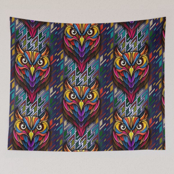 Item preview, Owl Tribal Color  designed and sold by lehnhattien.