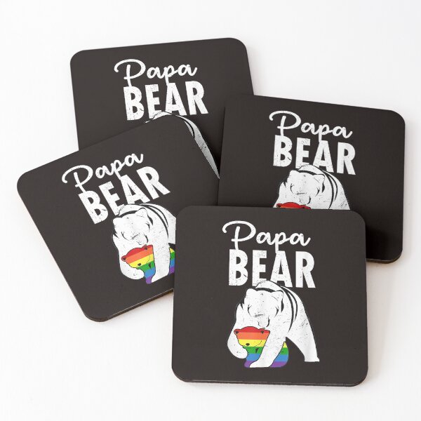Item preview, Papa Bear Gay Pride Rainbow Flag LGBT Dad Camping Father Day Summer designed and sold by travellb.