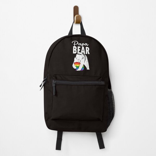 Item preview, Papa Bear Gay Pride Rainbow Flag LGBT Dad Camping Father Day Summer designed and sold by travellb.