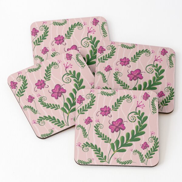 Item preview, Flowers pattern pink love designed and sold by PeonyParadise.