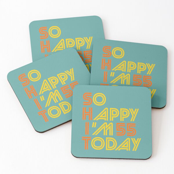 Item preview, Shit So Happy I'm 55 Today 55th Bday designed and sold by PifPafPuf.