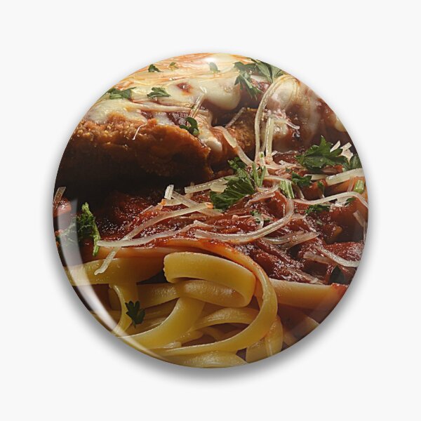 Item preview, Chicken Parmesan with Fettuccine Noodles designed and sold by NerdyByDesign.