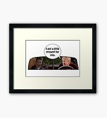 Young Donald Trump meets old Donald Trump Framed Print